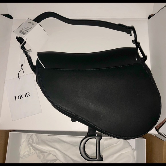 matte black dior bag